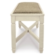 Ashley Bolanburg Large Upholstered Dining Bench in White and Brown
