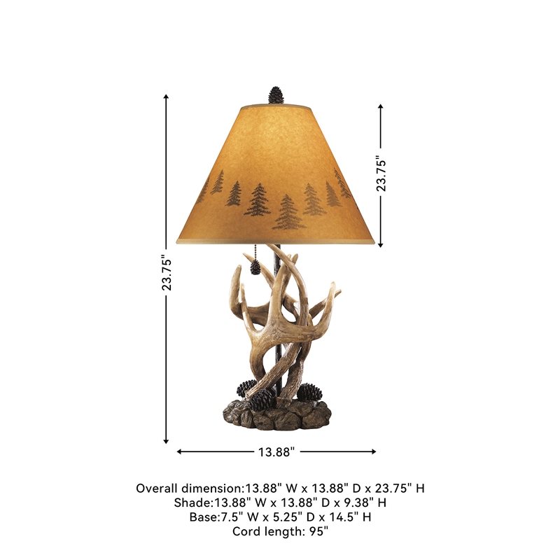 Signature Design by Ashley Derek Poly Table Lamp in Brown (Set of 2)