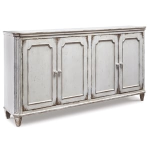 Ashley Furniture Mirimyn Engineered Wood Accent Cabinet in Antique White
