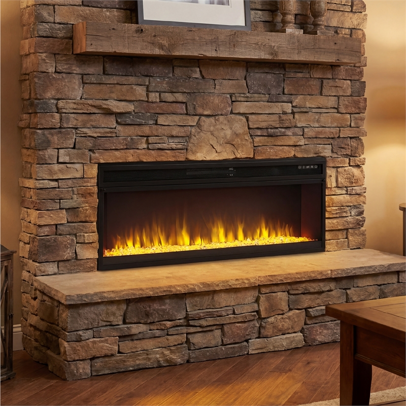 Ashley Furniture Entertainment Accessories Electric Fireplace Insert in Black