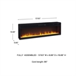 Ashley Furniture Entertainment Accessories Electric Fireplace Insert in Black