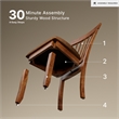 Ashley Berringer Microfiber Upholstered Dining Side Chair in Rustic Brown