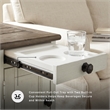 Ashley Furniture Bolanburg Solid Wood End Table with USP Port Gray/Antique White