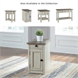 Ashley Furniture Bolanburg Solid Wood End Table with USP Port Gray/Antique White