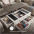 Ashley Furniture Bolanburg Engineered Wood Lift-Top Cocktail Table in Two-Tone
