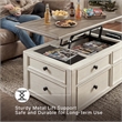 Ashley Furniture Bolanburg Engineered Wood Lift-Top Cocktail Table in Two-Tone