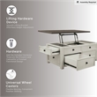 Ashley Furniture Bolanburg Engineered Wood Lift-Top Cocktail Table in Two-Tone