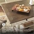 Ashley Bolanburg Engineered Wood Counter Height Dining Table in Two-Tone