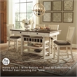 Ashley Bolanburg Engineered Wood Counter Height Dining Table in Two-Tone