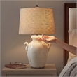 Signature Design by Ashley Emelda Ceramic Table Lamp in Cream