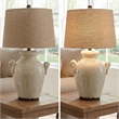 Signature Design by Ashley Emelda Ceramic Table Lamp in Cream