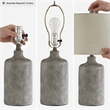 Signature Design by Ashley Linus Ceramic Table Lamp in Antique Black