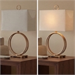 Signature Design by Ashley Mahala Metal Table Lamp in Antique Gold
