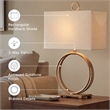 Signature Design by Ashley Mahala Metal Table Lamp in Antique Gold