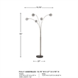 Signature Design by Ashley Winter Metal Arc Lamp in Silver