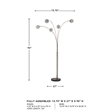 Signature Design by Ashley Winter Metal Arc Lamp in Silver