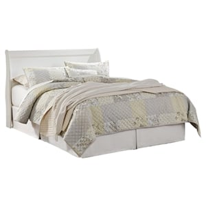 Ashley Furniture Anarasia Engineered Wood Queen Sleigh Headboard in White