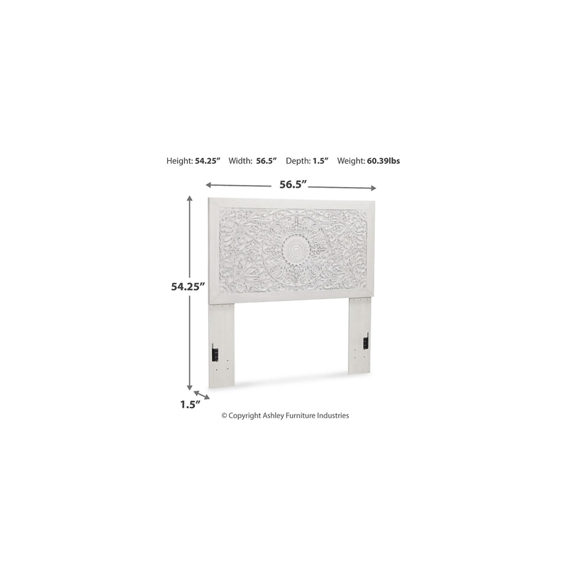Signature Design by Ashley Paxberry Full Panel Headboard in Whitewash