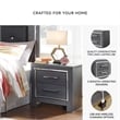 Signature Design by Ashley Lodanna 2 Drawer Nightstand with USB in Gray