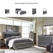 Signature Design by Ashley Lodanna 2 Drawer Nightstand with USB in Gray
