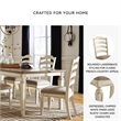 Signature Design by Ashley Realyn Ladderback Dining Side Chair in Chipped White