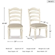 Signature Design by Ashley Realyn Ladderback Dining Side Chair in Chipped White