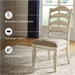 Signature Design by Ashley Realyn Ladderback Dining Side Chair in Chipped White