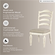 Signature Design by Ashley Realyn Ladderback Dining Side Chair in Chipped White