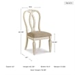Ashley Furniture Realyn Engineered Wood Dining Side Chair in Chipped White