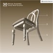 Ashley Furniture Realyn Engineered Wood Dining Side Chair in Chipped White