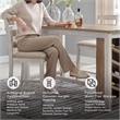 Ashley Skempton Counter Height Dining Table w/Wine Rack in White/Light Brown