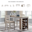 Ashley Skempton Counter Height Dining Table w/Wine Rack in White/Light Brown