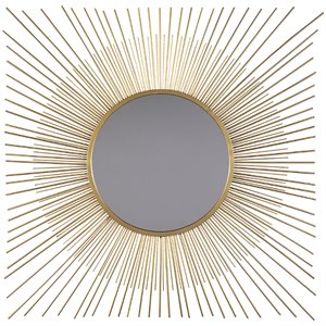 Signature Design by Ashley Elspeth Decorative Mirror in Gold