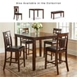 Ashley Furniture Bennox 5 Piece Counter Height Dining Set in Brown