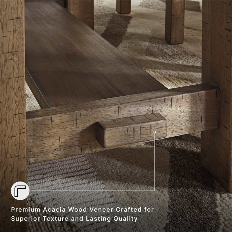 Ashley Moriville Extendable Counter Height Dining Table in Brown