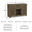 Signature Design by Ashley Moriville Server in Grayish Brown