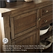 Signature Design by Ashley Moriville Server in Grayish Brown