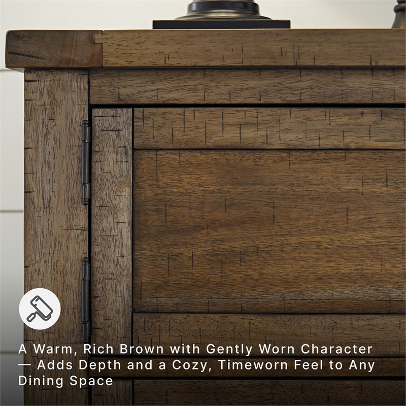 Signature Design by Ashley Moriville Server in Grayish Brown