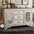 Signature Design by Ashley Realyn Server in Chipped White and Brown