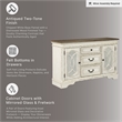 Signature Design by Ashley Realyn Server in Chipped White and Brown