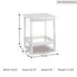 Signature Design by Ashley Sundown Treasure Patio End Table in White