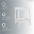 Signature Design by Ashley Sundown Treasure Patio End Table in White