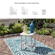 Signature Design by Ashley Sundown Treasure Patio End Table in White