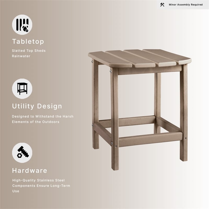 Signature Design by Ashley Sundown Treasure Patio End Table in Grayish Brown