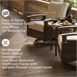 Signature Design by Ashley Transitional Wicker-Rattan Patio Chair in Mahogany