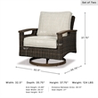 Signature Design by Ashley Transitional Wicker-Rattan Patio Chair in Mahogany