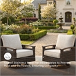Signature Design by Ashley Transitional Wicker-Rattan Patio Chair in Mahogany
