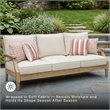 Signature Design by Ashley Clare View Eucalyptus Wood Patio Sofa in Beige