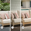 Signature Design by Ashley Clare View Eucalyptus Wood Patio Sofa in Beige