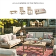 Signature Design by Ashley Clare View Eucalyptus Wood Patio Sofa in Beige